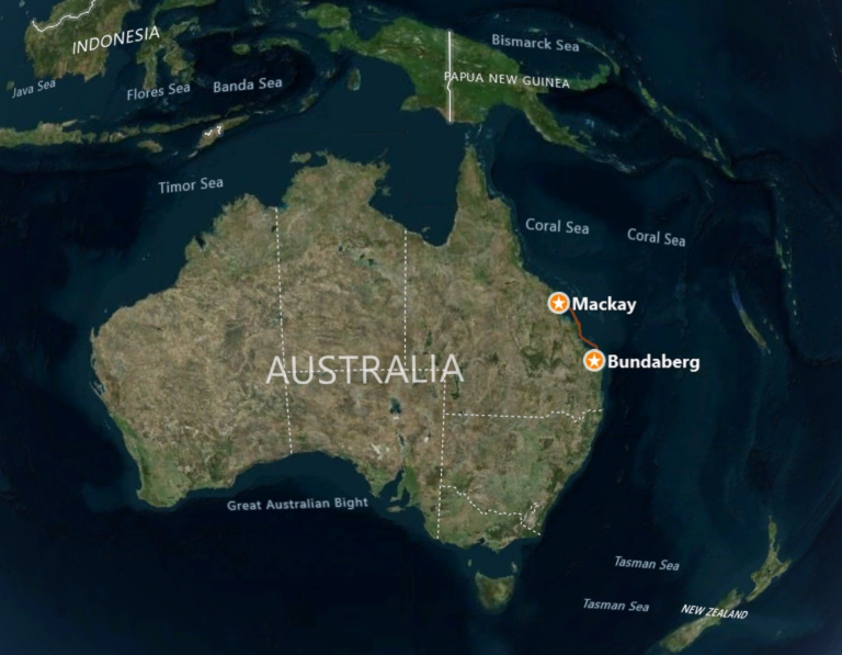 Queensland Bundaberg to MacKay The Voyage of Vega